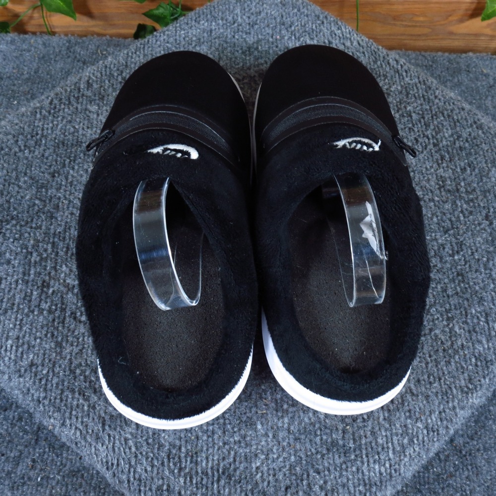 Nike Burrow Women Slipper Mules Size 7 Indoor Outdoor Comfort Black White - Picture 6 of 9